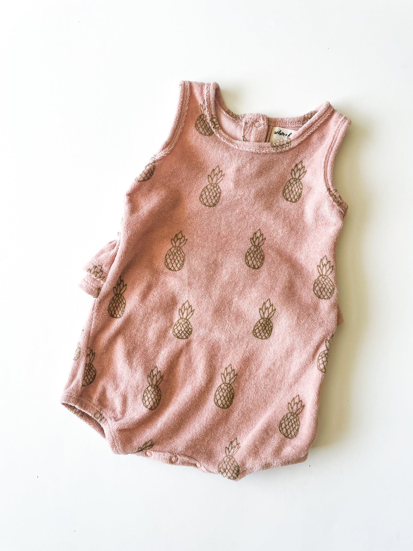 Wilson+Frenchy Pineapple Terry Romper (6-12m)