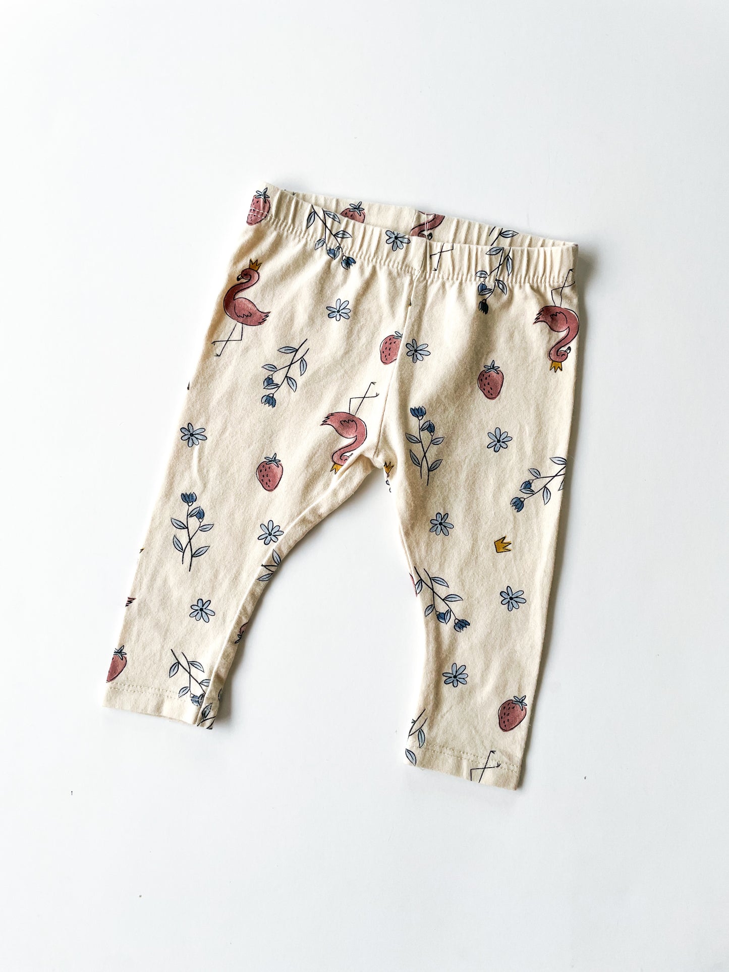 Teeny Weeny Flamingo Leggings (3-6m)