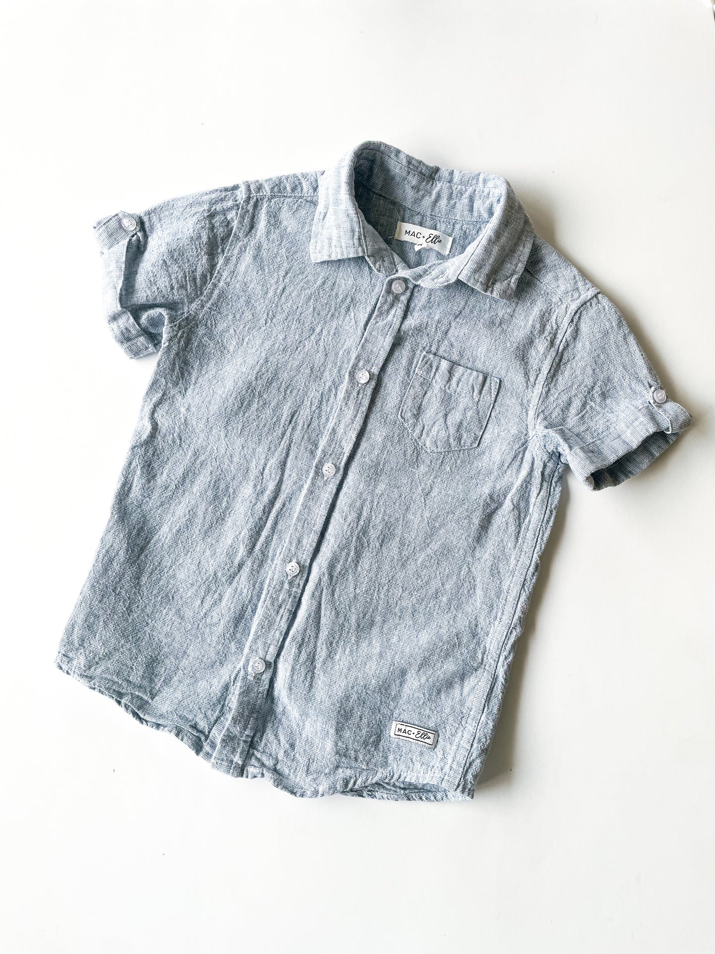Mac+Ellie Linen/Cotton Shirt (Size 4)