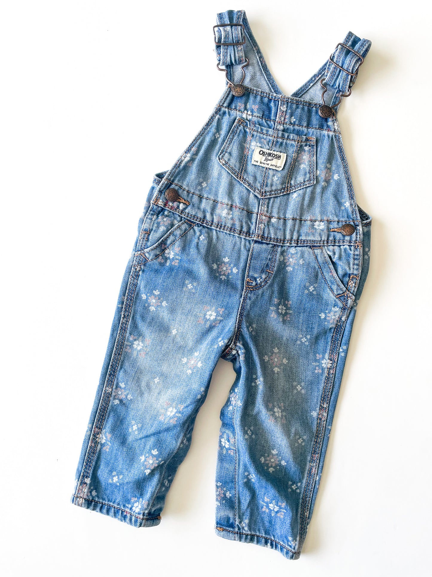 Oshkosh Floral Overalls (9m)