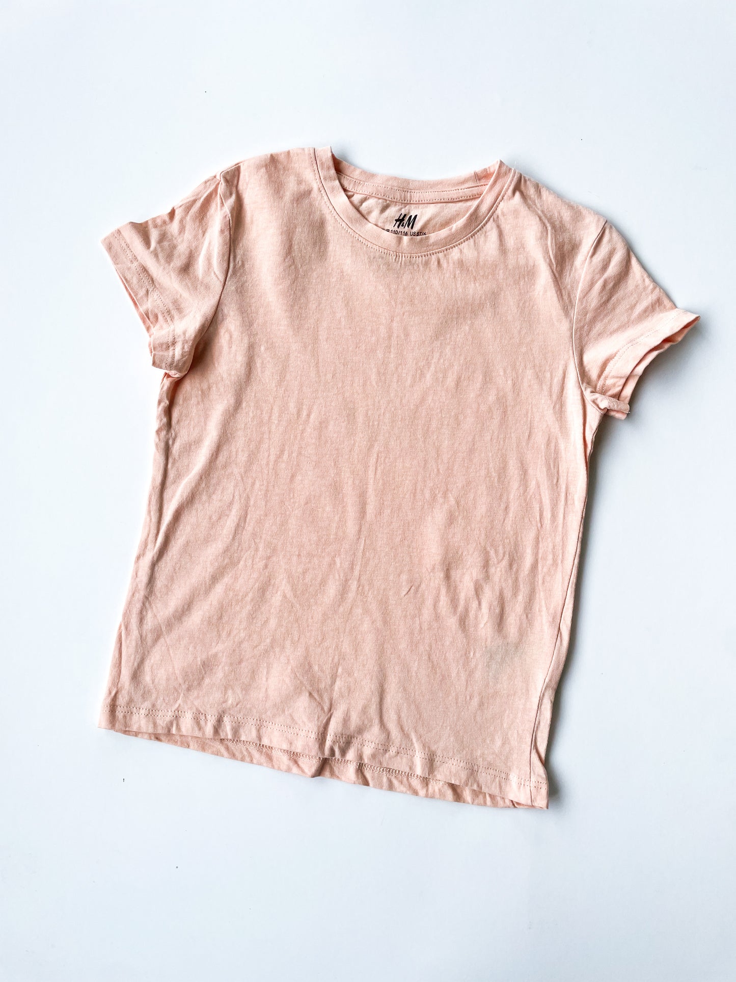 H&M Peach T-Shirt (Size 4-6)