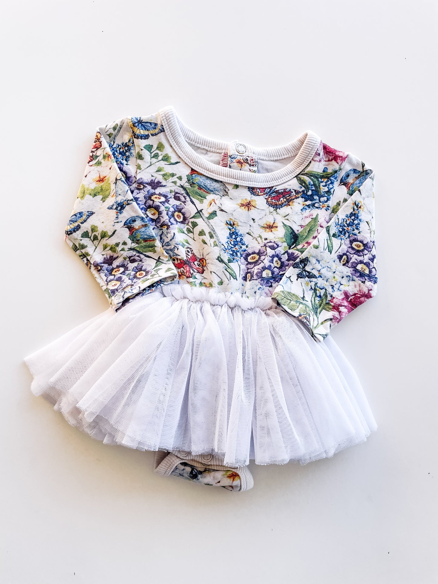 Rock Your Baby Floral Tutu Bodysuit (0-3m)