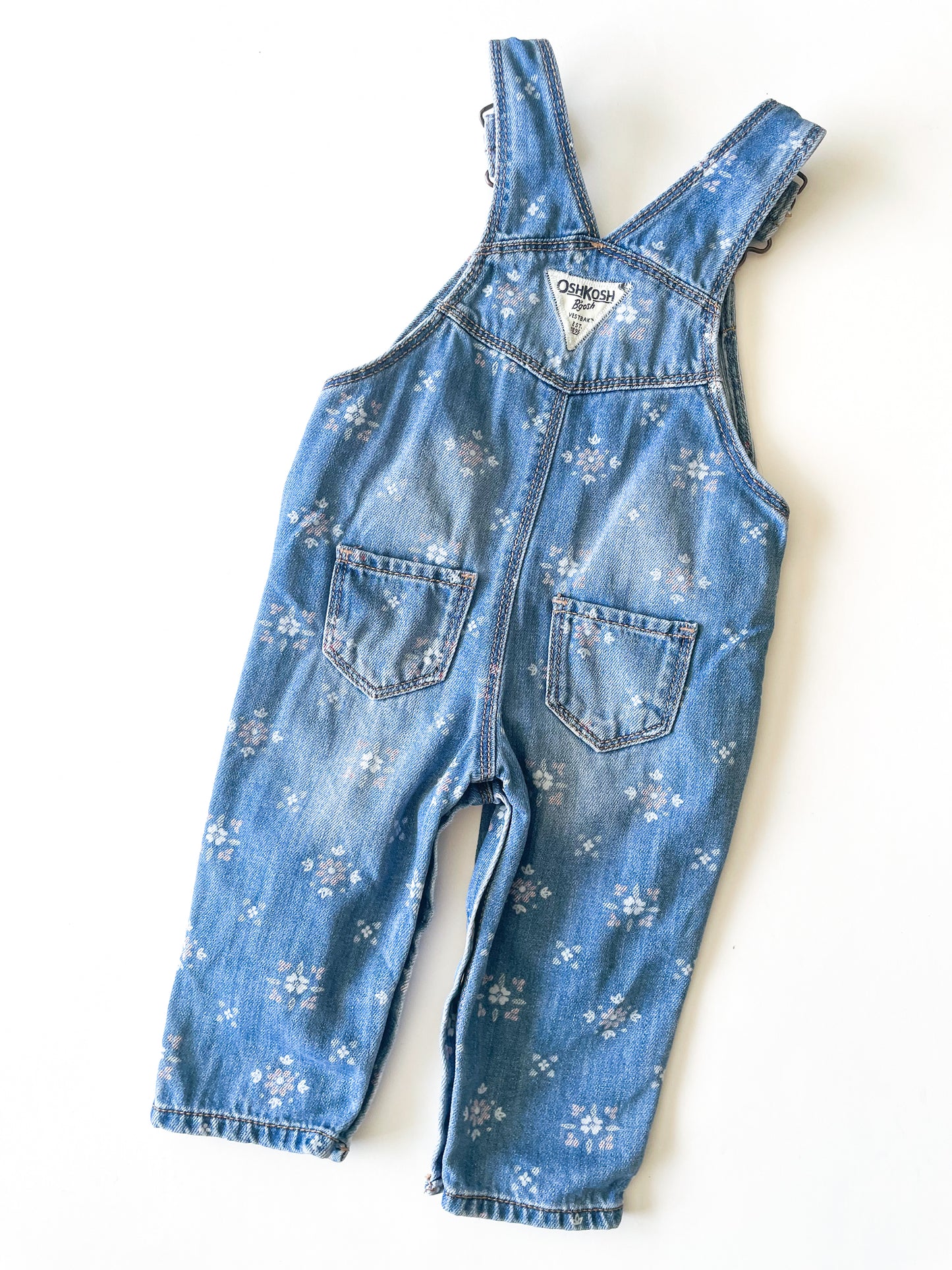 Oshkosh Floral Overalls (9m)