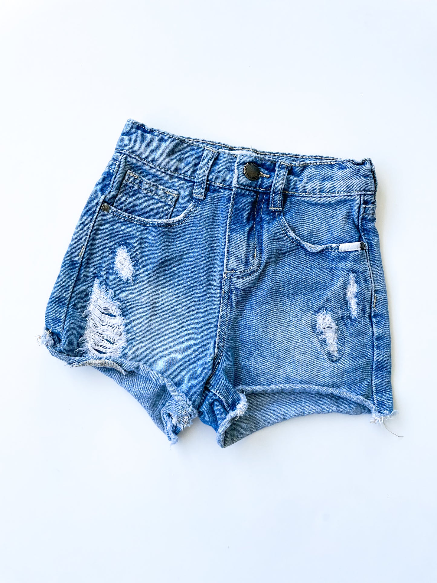 Cotton On Distressed Denim Shorts (Size 4)