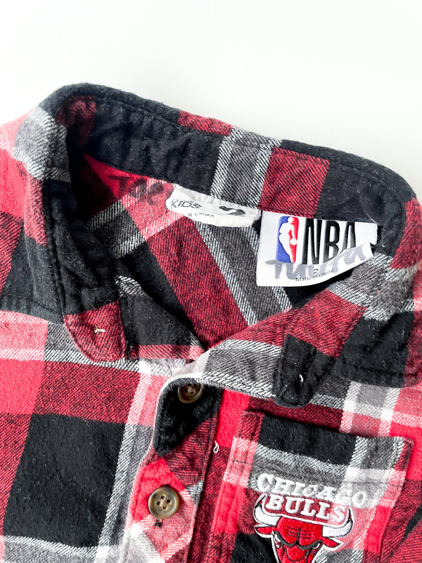 Cotton On x NBA Chicago Bulls Flannel Shirt (Size 2)