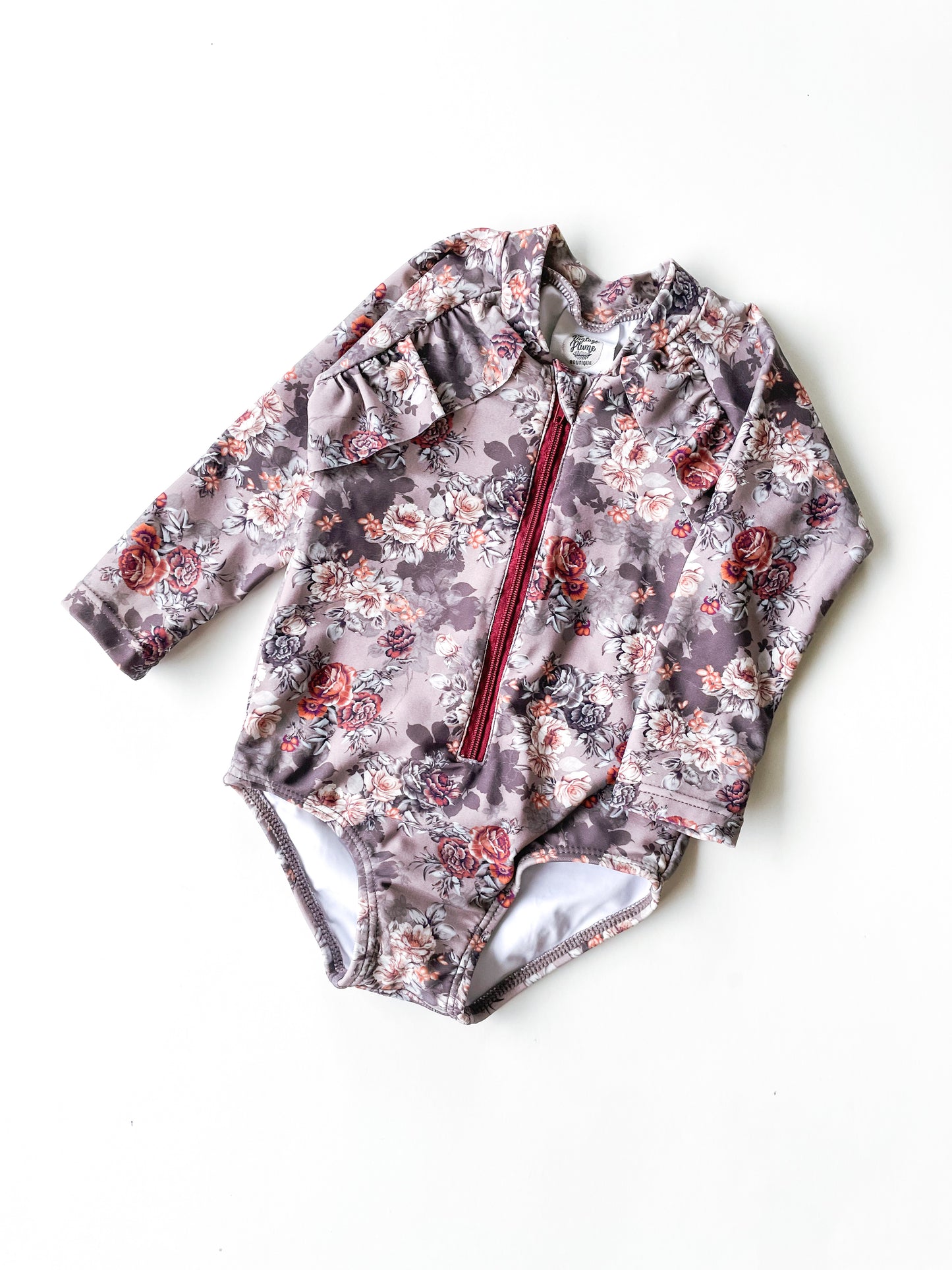 The Vintage Plume Floral Swimsuit BNWT (3-6m)