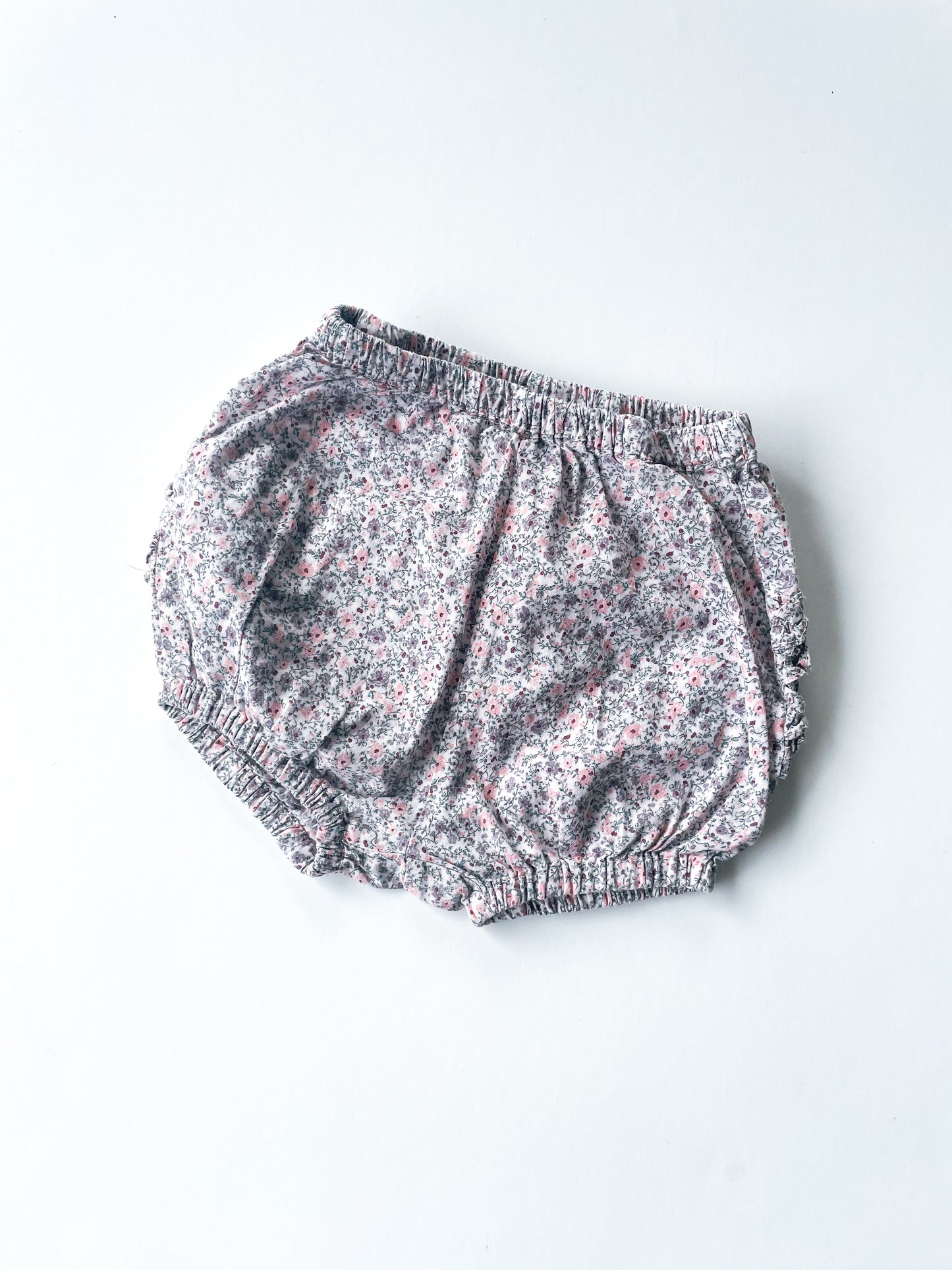Wheat Floral Bloomers (0-3m)