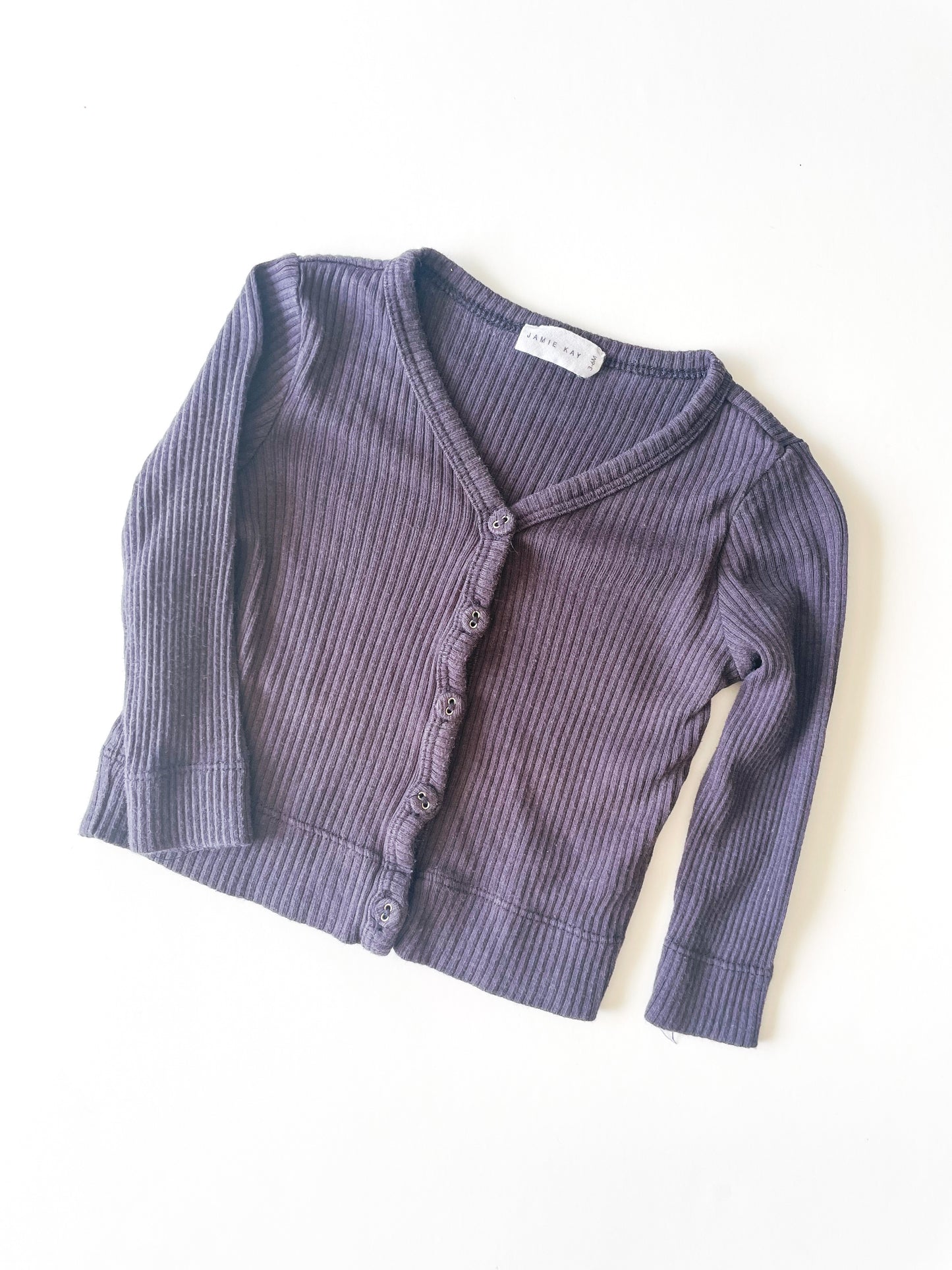 Jamie Kay Navy Rib Cardigan (3-6m)