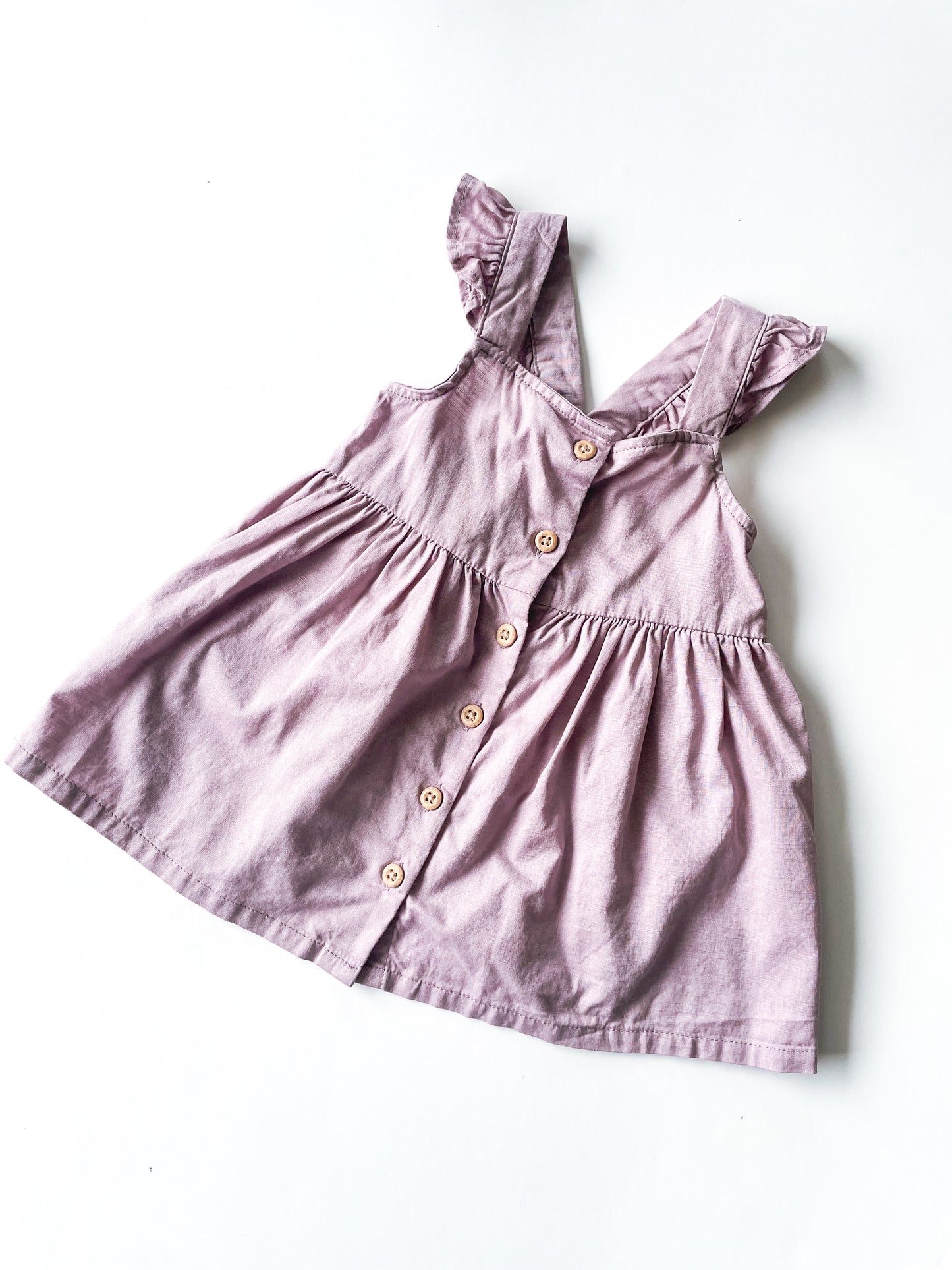 H&M Cotton Ruffle Dress (4-6m)