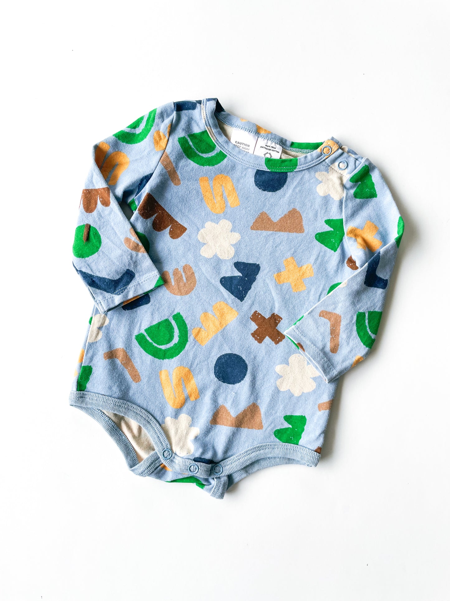 Cotton On Shapes Bodysuit (3-6m)