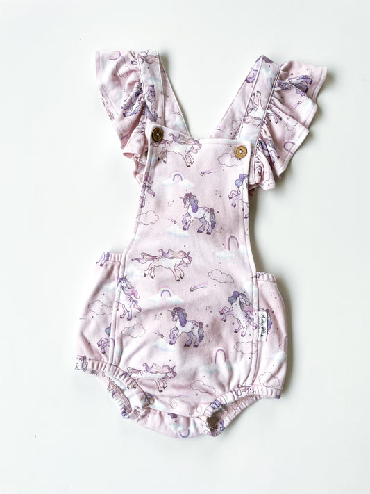 Aster and Oak Unicorn Playsuit (Size 2)