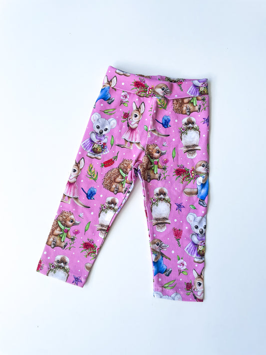 Handmade Animal Print Leggings BNWOT (3-6m)