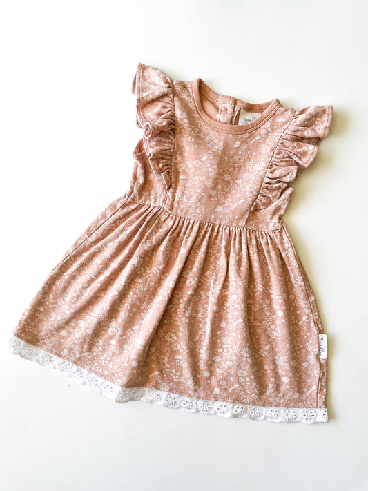 Aster and Oak Floral Dress (Size 2)
