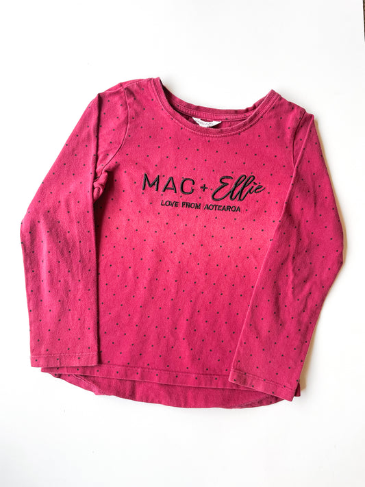 Mac+Ellie Spot Top (Size 7)