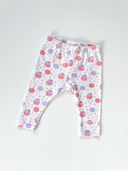 Teeny Weeny Cupcake Leggings (3-6m)