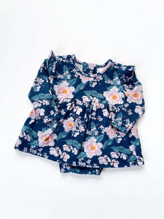 Milky Floral Dress (3-6m)