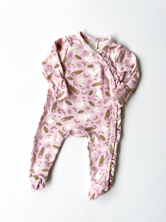 Little Bundle Swan All in One (0-3m)