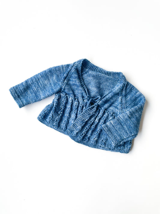 Hand Knit Cardigan (0-3m)