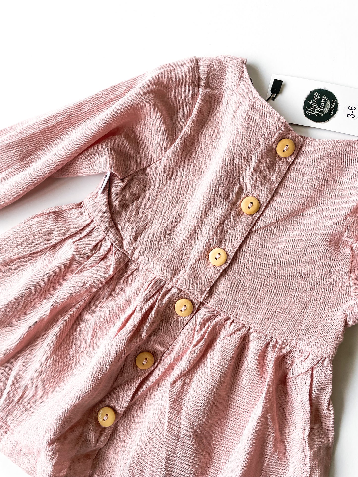 The Vintage Plume Dress BNWT (3-6m)
