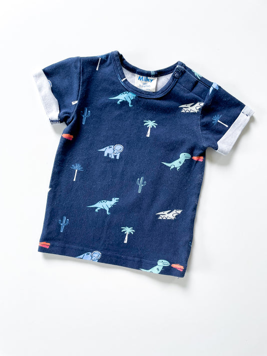 Milky Dinosaur Top (0-3m)